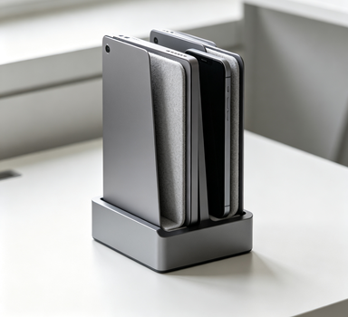 DualNest Aluminum Vertical Dock Stand